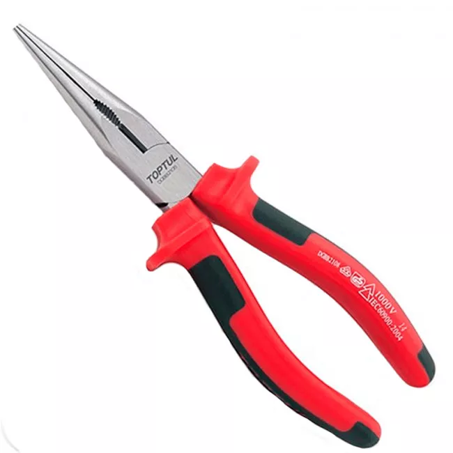 Плоскогубцы с удлиненными губками TOPTUL 6" 1000V (chrome molybdenum) (DGBB2106) Плоскогубцы с удлиненными губками TOPTUL 6" 1000V (chrome molybdenum) (DGBB2106)