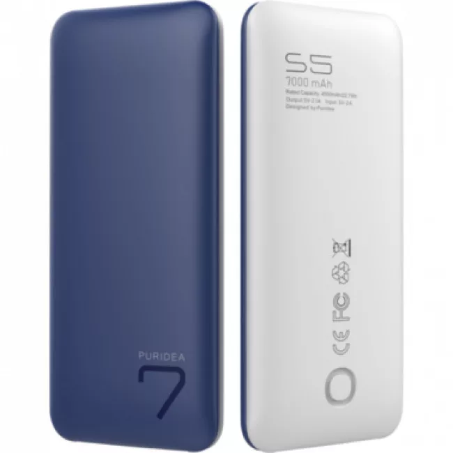 Портативный аккумулятор PURIDEA S5 7000mAh Li-Pol Rubber Blue & White (S5-Blue White) Портативный аккумулятор PURIDEA S5 7000mAh Li-Pol Rubber Blue & White (S5-Blue White)