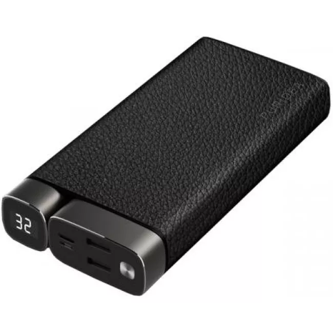 Портативный аккумулятор PURIDEA X02 20000mAh Li-Pol +TYPE-C Leather Black (X02-Black)