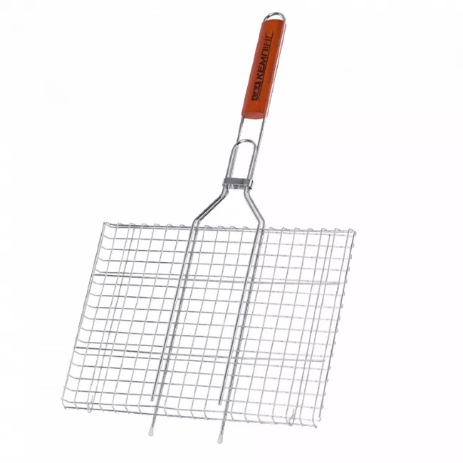 Решетка-гриль КЕМПИНГ ZDBQ-40D (27х35см), хромированная сталь (100-1097)
