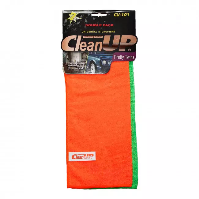 Салфетка микрофибра универсальная CleanUp 30x40см 2шт CU-101 (379407)