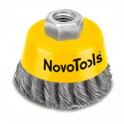 Щітка торцева NovoTools плетена сталь 125 мм (NTWB12514ST) (132855)