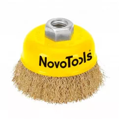 Щетка торцевая NovoTools плетеная сталь 75 мм (NTWB7514ST) (132824)