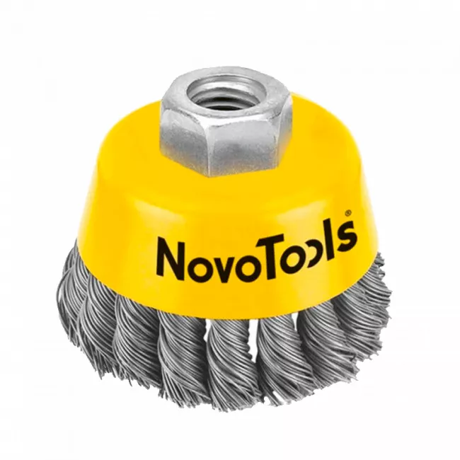 Щетка торцевая NovoTools плетеная сталь 85 мм (NTWB8514ST) (132831) Щетка торцевая NovoTools плетеная сталь 85 мм (NTWB8514ST) (132831)