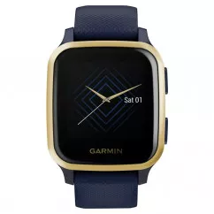 Смарт-годинник Garmin Venu SQ Music Navy/Light Gold (010-02426-12)