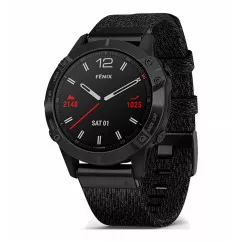 Спортивные часы Garmin Fenix 6 Black DLC with Heathered Black Nylon Band (010-02158-17)