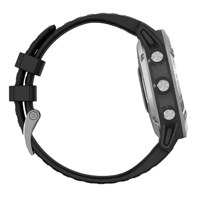Спортивний годинник Garmin Fenix ​​6 Silver with Black Band (010-02158-00)