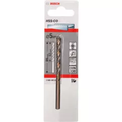 Свердло по металу Bosch HSS-CO STANDARD 5x86 мм (2608585851)
