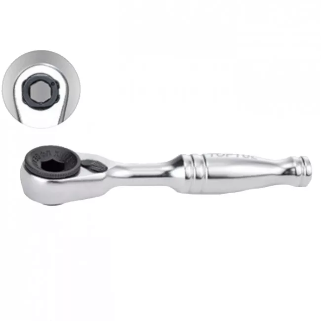 Трещотка-битодержатель TOPTUL 1/4" мини 60 зубцов (CHDV0801)