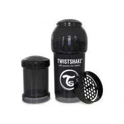Twistshake антиколиковая бутылочка 180мл, черная (24885 ) (78042)