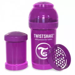 Twistshake антиколиковая бутылочка 180мл, фиолетовая (24850) (78005)