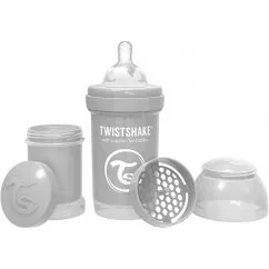 Twistshake антиколиковая бутылочка 180мл, серая (69861) (78254 )