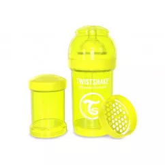 Twistshake антиколиковая бутылочка 180мл, желтая (24882) (78039 )