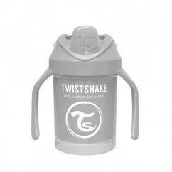 Twistshake "Міні" чашка з ручками 230мл 4+міс, сіра (69882 ) (78272 )