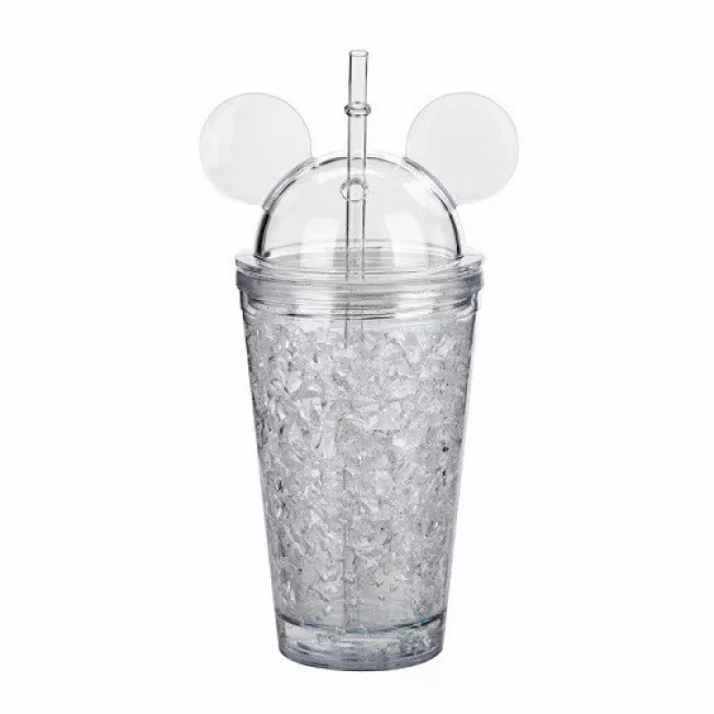002762 Пластиковые стаканчики  с крышкой Мiккi  Маус Ice Cup md8012-b (черный, 450 мл)