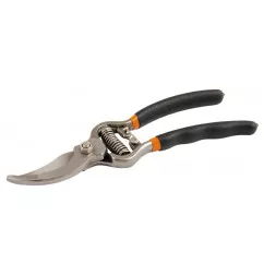 Секатор садовый 200 мм с обрезиненными ручками, лезвие С45 MASTER TOOL (14-6117)