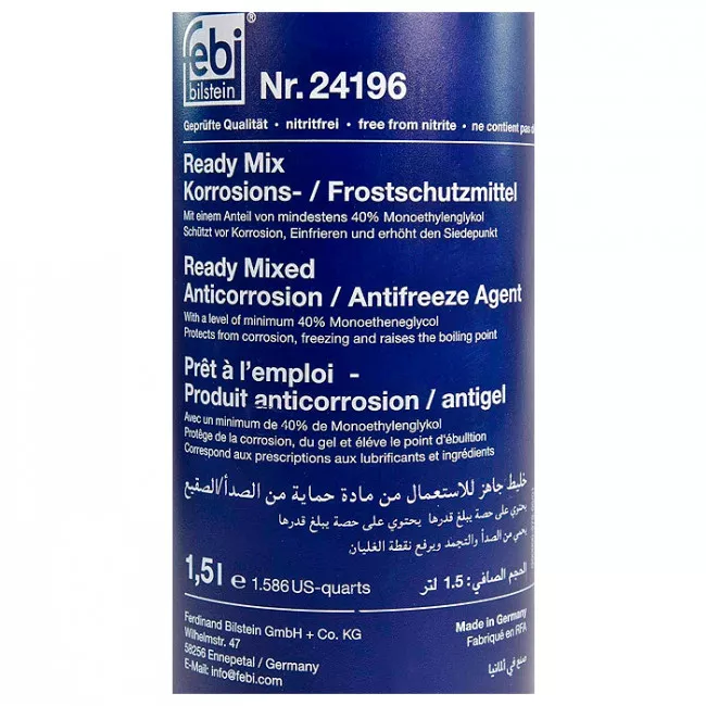 Антифриз Febi Bilstein G11 -30°C синій 1,5л (24196)