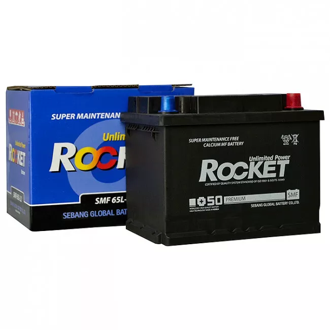 Автомобільний акумулятор ROCKET 6СТ-65Ah АЗЕ 570A (CCA) (SMF 65L-L2) (51472)