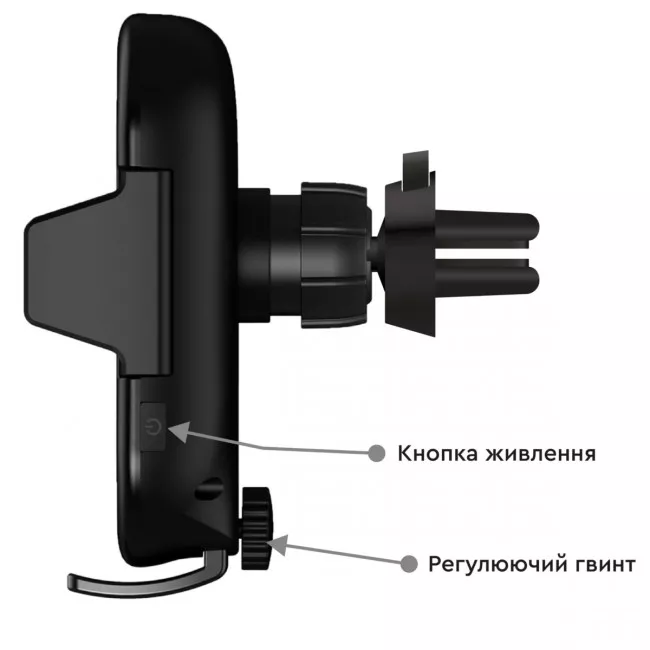 Держатель Qi Airon AirCharge автомобильный для мобильных устройств (6126755803217)