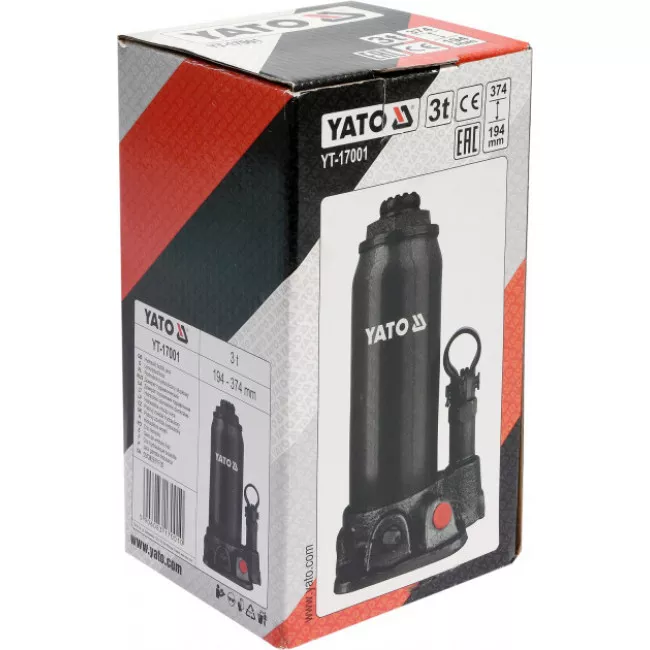 Домкрат гидравлический YATO 3т (YT-17001)