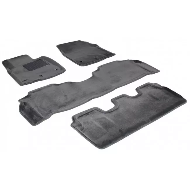 Двухслойные коврики Sotra 3D Royal Grey для Lexus LX570 2012→ (3D LLX0240-RL-GR)