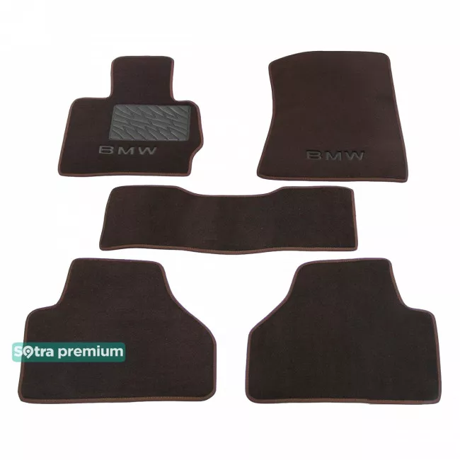 Двошарові килимки Sotra Premium 10mm Chocolate для BMW X3 (F25) 2010-2016 (ST 08083-CH-Choco)
