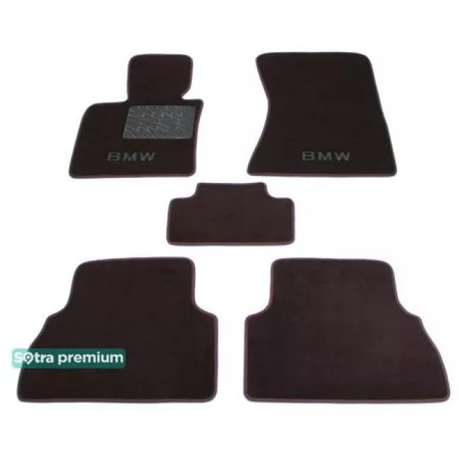 Двошарові килимки Sotra Premium 10mm Chocolate для BMW X5 (E70) 2008-2013