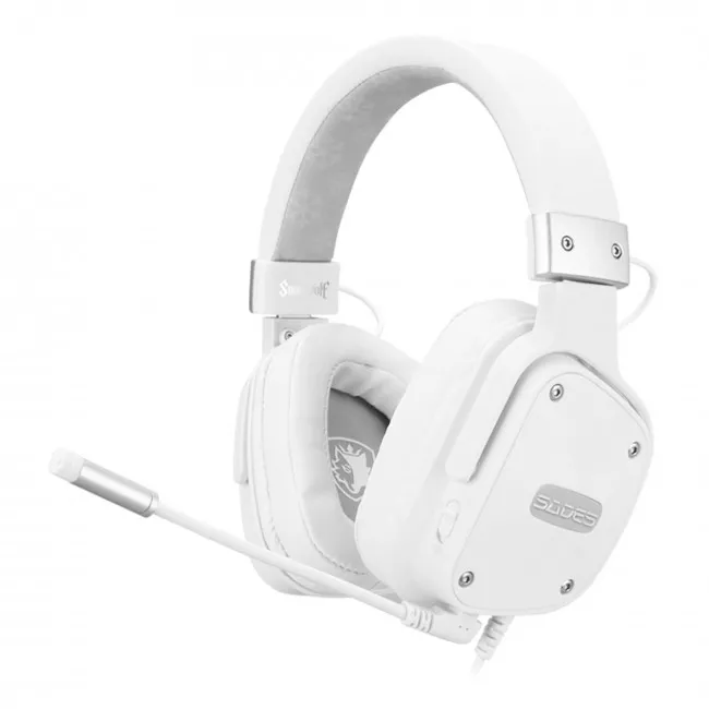 Гарнітура Sades SA-722S Snowwolf White (sa722swhj)