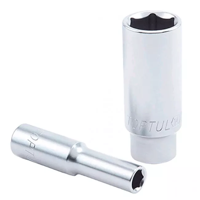 Головка торцевая длинная 1/2" 8мм TOPTUL (BAEE1608) Головка торцевая длинная 1/2" 8мм TOPTUL (BAEE1608)