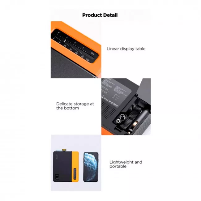 Автомобільний компресор Xiaomi 70mai Air Compressor Lite'S (Midriver TP04/841552)