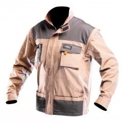 Куртка рабочая NEO со съемными рукавами, бежевая (81-310-M)