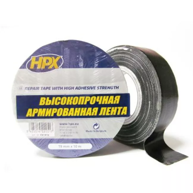 Лента для временного ремонта HPX армированная 19мм*10м (CB1910) Лента для временного ремонта HPX армированная 19мм*10м (CB1910)