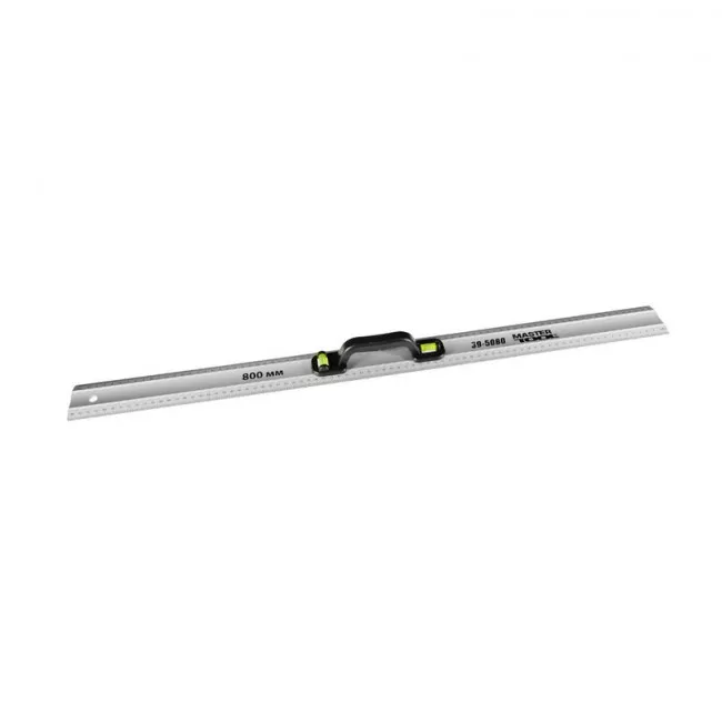 Лінійка будівельна MASTER TOOL 80 см AL з ручкою, 2 капсули (39-5080) Лінійка будівельна MASTER TOOL 80 см AL з ручкою, 2 капсули (39-5080)