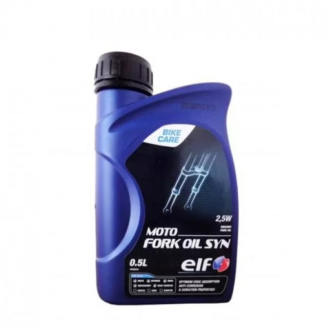 Масло гидравлическое ELF MOTO FORK OIL SYN 2,5W 0,5л (194976) Масло гидравлическое ELF MOTO FORK OIL SYN 2,5W 0,5л (194976)