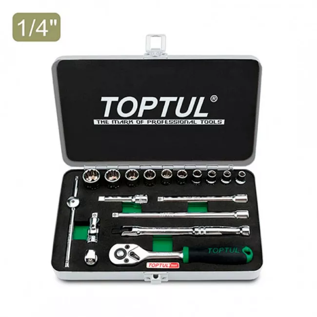 Набор инструмента TOPTUL 1/4" дюйм. 3/16"-9/16" (GCAD1811)