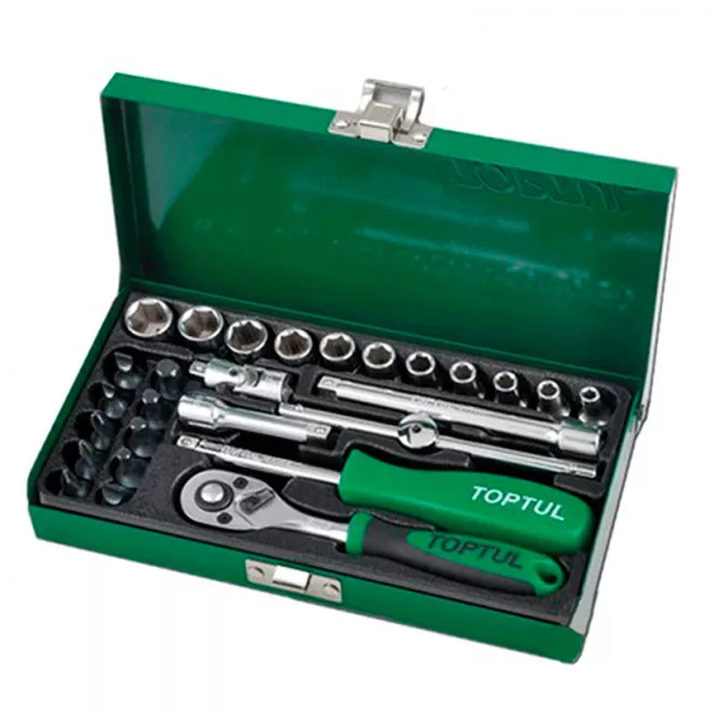 Набор инструмента TOPTUL1/4" 27 ед. (GCAD2701) Набор инструмента TOPTUL1/4" 27 ед. (GCAD2701)