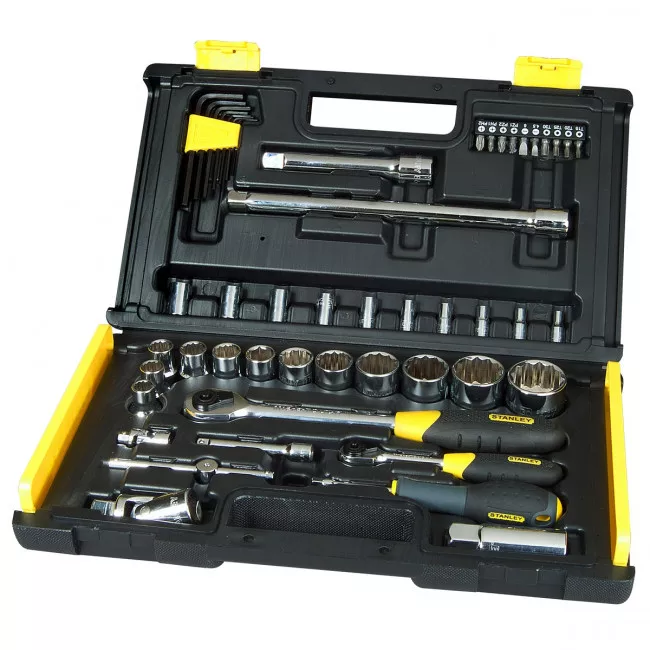 Набір інструментів Stanley 1/4", 1/2" 50шт (1-94-658) Набір інструментів Stanley 1/4", 1/2" 50шт (1-94-658)