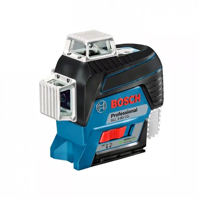 Нивелир лазерный Bosch GLL 3-80 CG, BM с приемником 120м, 0.82 кг (0.601.063.T00)