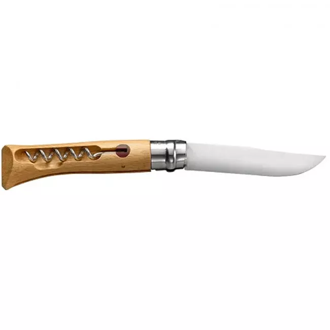 Нож складной + штопор Opinel Tire Bouchon №10 (длина: 225мм, лезвие: 100мм), бук (232-1005)