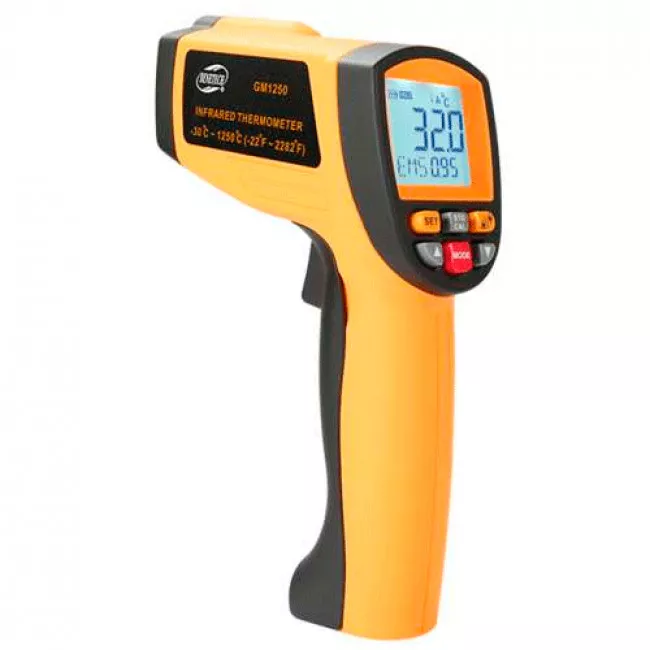Пирометр инфракрасный бесконтактный BENETECH -30~1250℃ (GM1250) Пирометр инфракрасный бесконтактный BENETECH -30~1250℃ (GM1250)