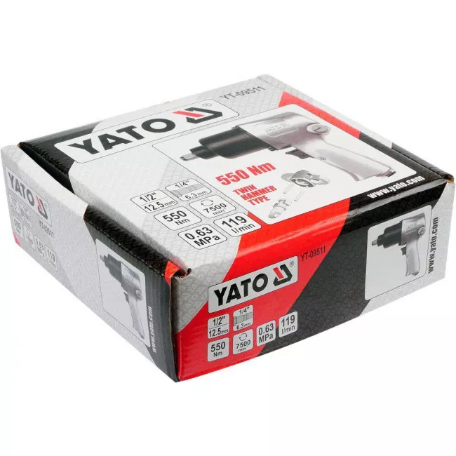 Пневмогайковерт ударний YATO 680NM 1/2" (YT-09524)