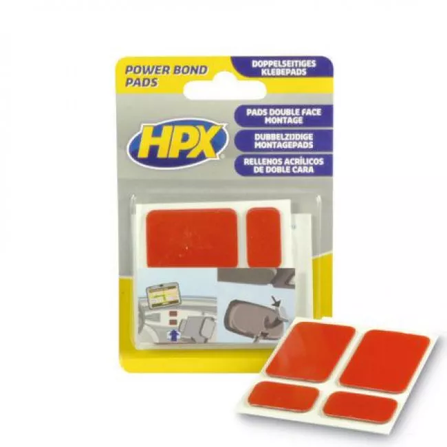 Подушки двухсторонние акриловые HPX HSA черные блистер (PB1000)