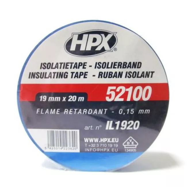 Професійна ізолента HPX 19мм х 20м (IL1920) Професійна ізолента HPX 19мм х 20м (IL1920)