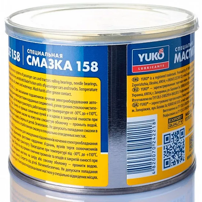Спеціальне мастило Yuko 158 400г (4820070242218)