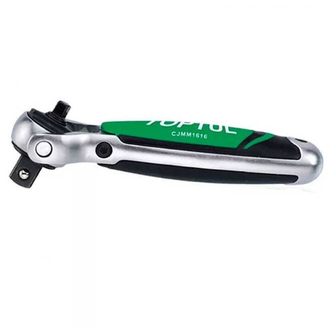 Трещотка TOPTUL 1/2" с шарниром (360°) 72 з. укороченная 1/4"х1/2" (CJMM1616)