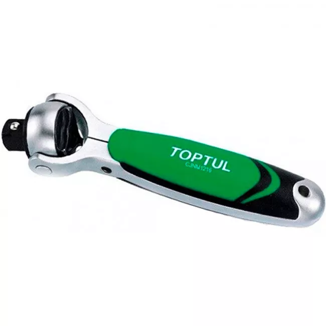 Трещотка TOPTUL 1/2" с шарниром (360°) 72 зубца укороченная (CJNM1616)