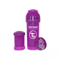 Twistshake антиколиковая бутылочка 260мл, фиолетовая (24856) (78011 )