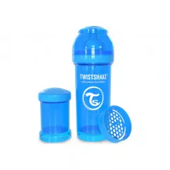 Twistshake антиколиковая бутылочка 260мл, голубая (24853)  (78008 )