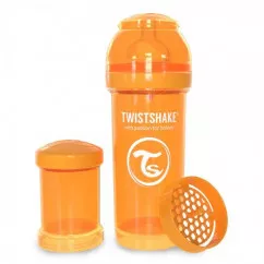 Twistshake антиколиковая бутылочка 260мл, оранжевая (24854)  (78009  )