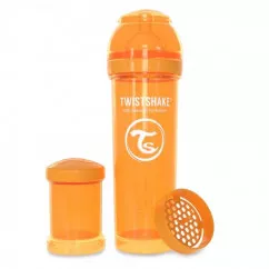 Twistshake антиколиковая бутылочка 330 мл, оранжевая (24860) (78015)